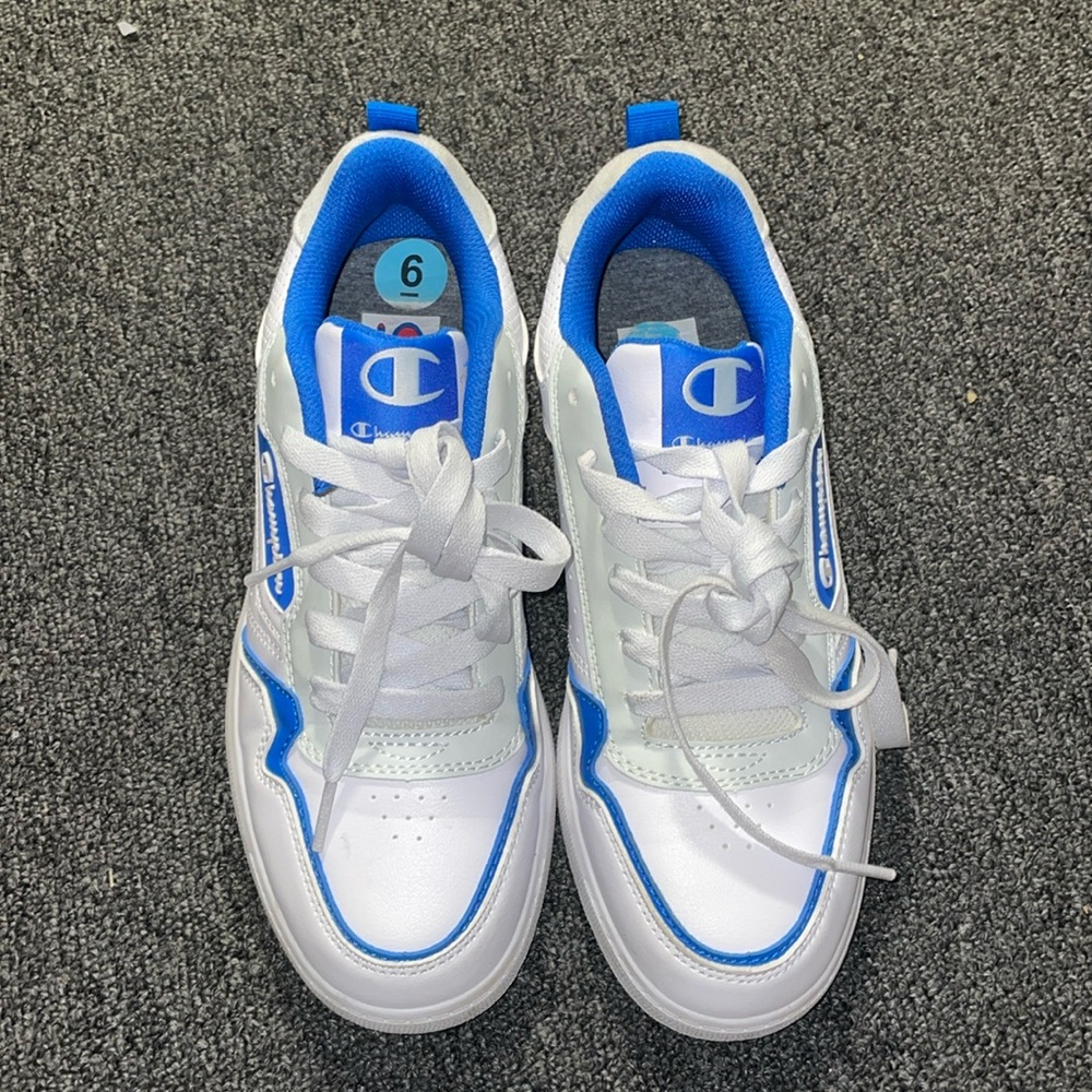 Boys Blue & White Champion Sneakers